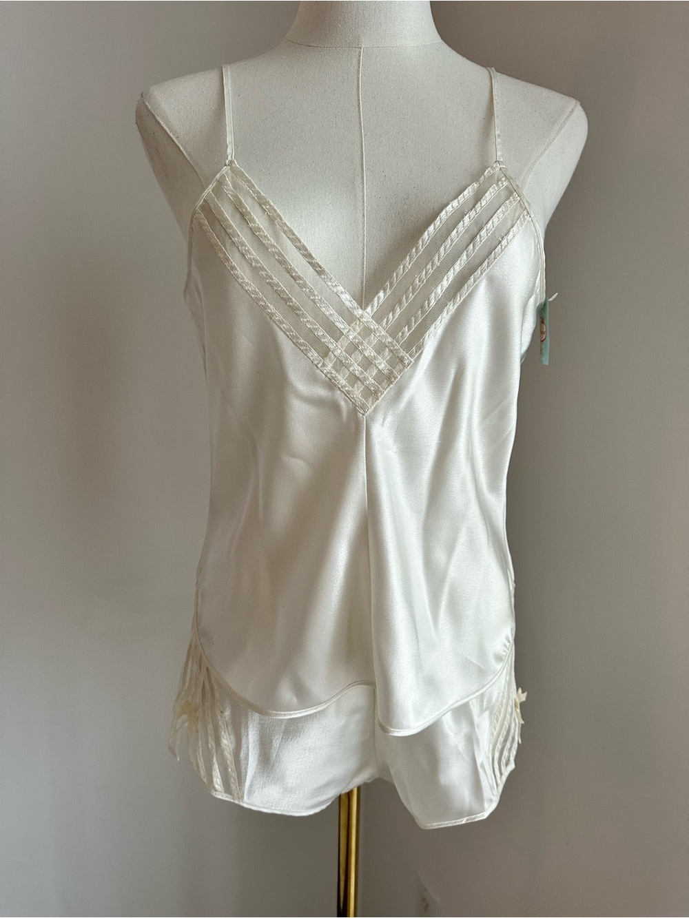 New🤍 La Perla Silky Ivory Lace-Trim Cami & Shorts Loungewear Set